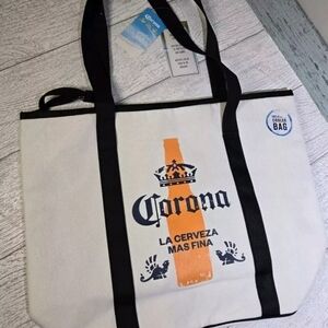 Corona Beer Insulated Cooler Bag Holds 12 Bottles  12" Handle NEW